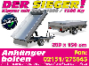 Sonstige Einachs Rückkipper| el.Pumpe | 1,5t | 260x150cm